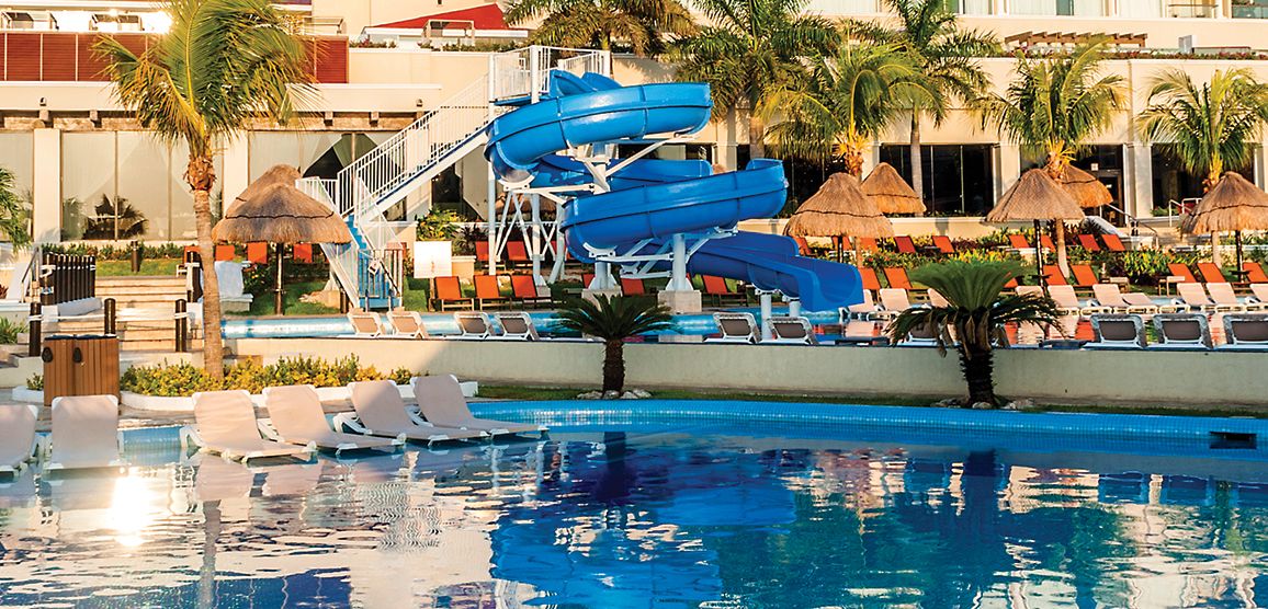 The Grand at Moon Palace Cancun waterslide